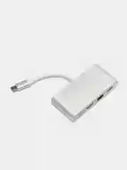 USB переходник концентратор Type-C HDMI RJ45