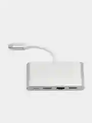 USB переходник концентратор Type-C HDMI RJ45