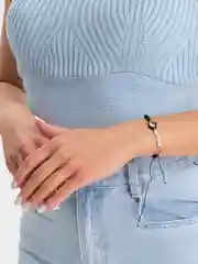Белый браслет "Инь Ян"