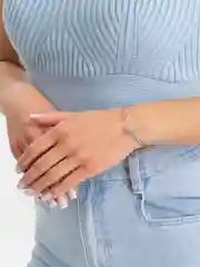 Серебряный женский браслет на руку
