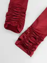 Багровый перчатки женские атласные без подкладки