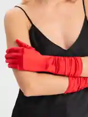 Перчатки женские атласные без подкладки