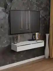 Белый тумба под телевизор 100