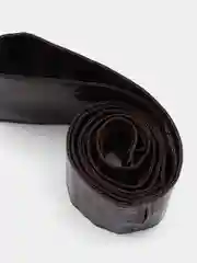 Шоколадный широкий мягкий пояс-кушак, ремень