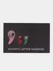 Красный массажер акустический для тела и головы Acec Lamice Maege, точечный, три режима