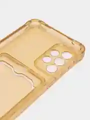 Золотой чехол с карманом для карт Samsung Galaxy A13 A23 A33 A53 A73 A51 A52 A71 A72 A12 A22 A32