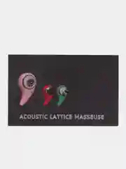 Красный массажер акустический для тела и головы Acec Lamice Maege, точечный, три режима