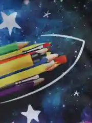 Голубой папка с ручками для школы А4