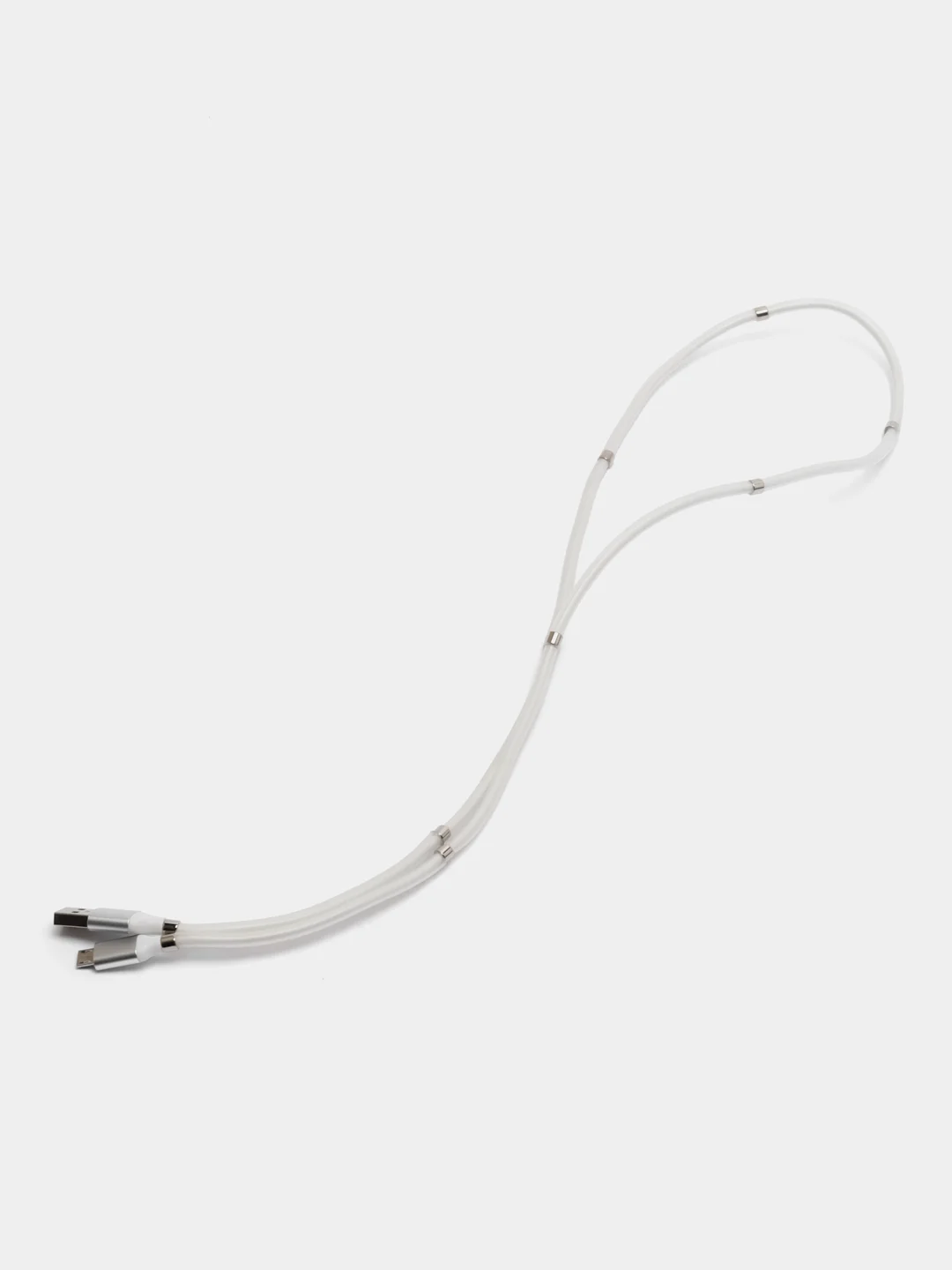 Серебряный usb-cable, кабель для зарядки iPhone, Micro, Type-C