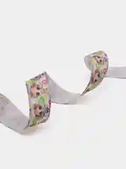 Лавандовый лента репсовая, с рисунком, 2,5 см, 2 м