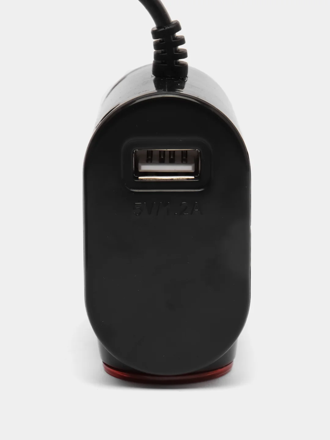 Черный автомобильное зарядное устройство OLESSON №1631, 2 выхода, USB