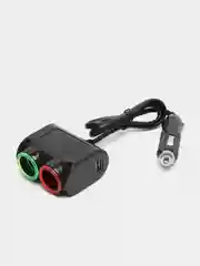 Черный автомобильное зарядное устройство OLESSON №1631, 2 выхода, USB