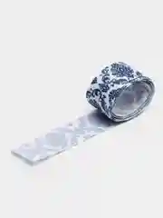 Приглушённый хаки лента репсовая с рисунком 2,5см (длина 2м)