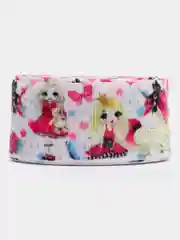 Белый лента репсовая, с рисунком, 2,5 см, 2 м