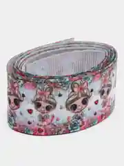 Ледяной лента репсовая, с рисунком, 2,5 см, 2 м