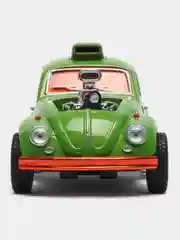 Лайм машинка металлическая Kinsmart Volkswagen Beetle Custom Dragracer KT5405D, 1:32