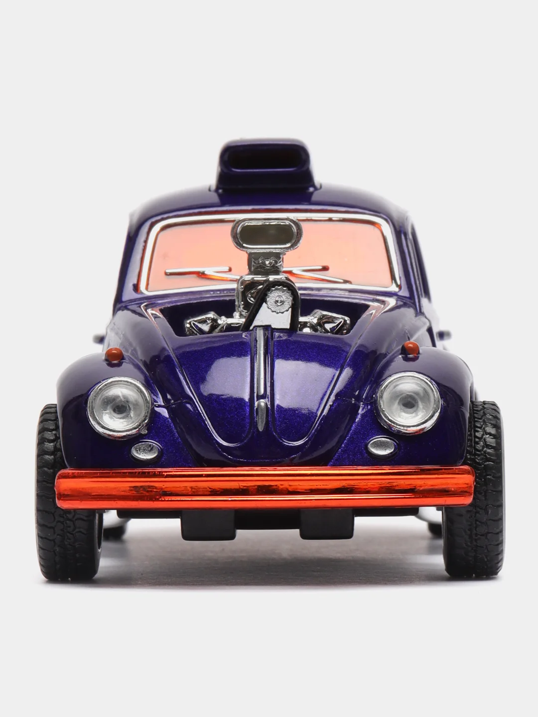 Фиолетовый машинка металлическая Kinsmart Volkswagen Beetle Custom Dragracer KT5405D, 1:32