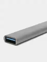 Серебряный usb hub концентратор универсальный usb 3.0 type-c 4 в 1