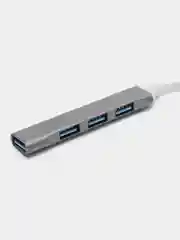 Серебряный usb hub концентратор универсальный usb 3.0 type-c 4 в 1