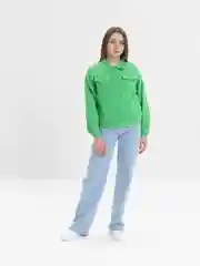 Зеленый куртка джинсовая женская