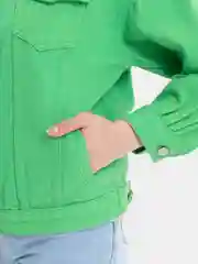 Зеленый куртка джинсовая женская
