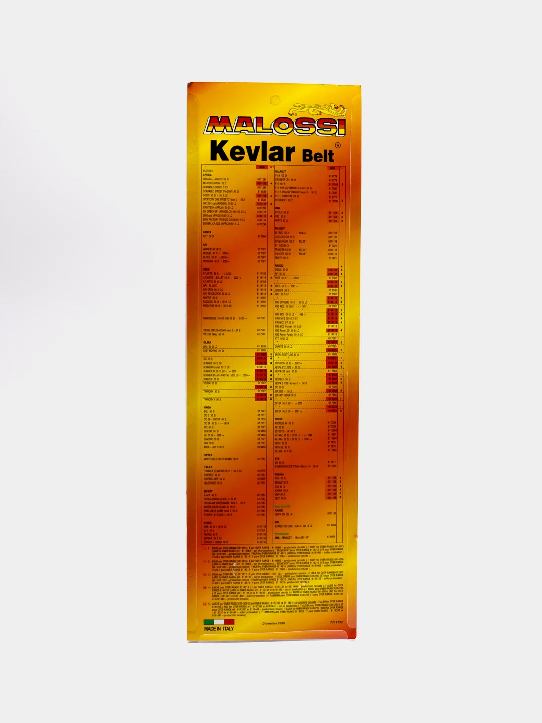 Ремень вариатора скутер MALOSSI Kevlar 4T, 2T Stels 1E40QMB, 788 х 18