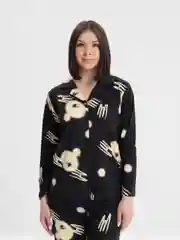 Угольный пижама женская с брюками, подростковая, двойка