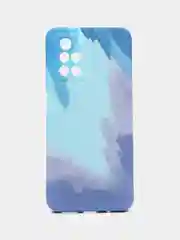 Небесно-голубой чехол для Xiaomi Redmi 10 (Сяоми Редми 10), силиконовый, с мягким подкладом