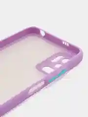 Лавандовый чехол Xiaomi Poco M3 Pro, Redmi Note 10T, пластиковый, матовый, с цветными кнопками