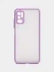 Лавандовый чехол Xiaomi Poco M3 Pro, Redmi Note 10T, пластиковый, матовый, с цветными кнопками