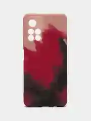 Багровый чехол Xiaomi Poco M4 Pro 5G, Redmi Note 11 5G, Редми Нот 11 силиконовый с мягким подкладом