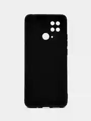Угольный чехол Xiaomi Redmi 10C / Poco C40, Сяоми Редми 10С / Поко С40 силиконовый цветной, матовый