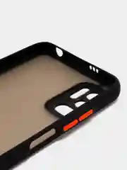 Черный чехол Xiaomi Poco M3 Pro, Redmi Note 10T, пластиковый, матовый, с цветными кнопками