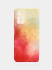 Коралловый меланж чехол Xiaomi Poco M4 Pro 5G, Redmi Note 11 5G, Редми Нот 11 силиконовый с мягким подкладом