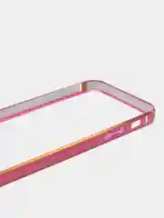 Тёмно-розовый бампер алюминиевый для iPhone 5 / 5S / SE, с узором