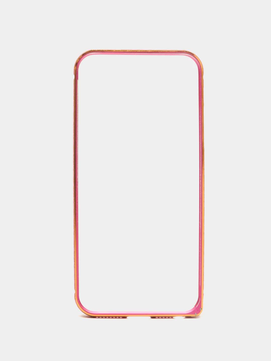 Тёмно-розовый бампер алюминиевый для iPhone 5 / 5S / SE, с узором