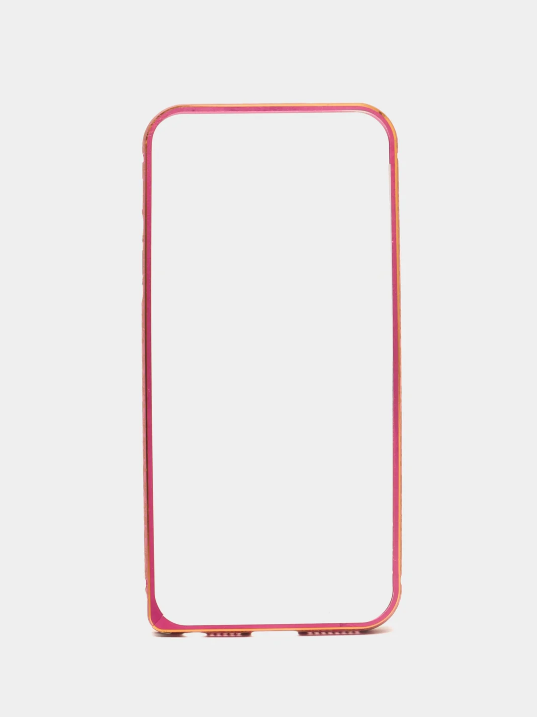Тёмно-розовый бампер алюминиевый для iPhone 5 / 5S / SE, с узором