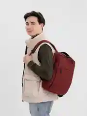 Багровый рюкзак мужской