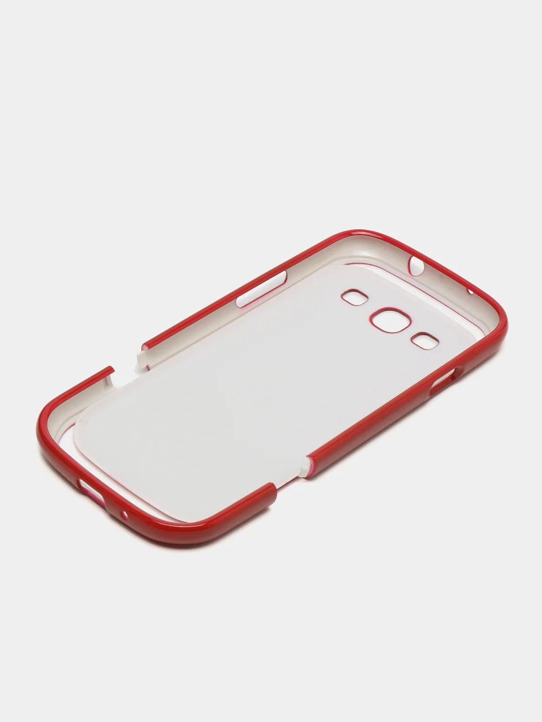 Бордовый пластиковый чехол налкадка-бампер для Samsung S3 / i9300
