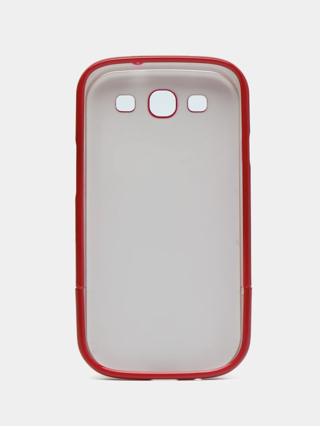 Бордовый пластиковый чехол налкадка-бампер для Samsung S3 / i9300