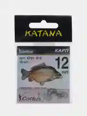 Крючки рыболовные KATANA "Карп", "Карась", 10 штук