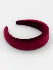 Багровый ободок объемный бархатный / Ободок женский