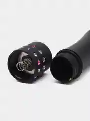 Черный мини вибратор со стразами, женский