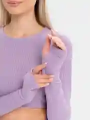 Сиреневый костюм женский, лапша, в рубчик