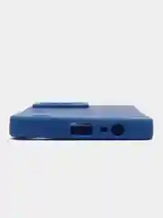 Синий чехол силиконовый на Realme C31, с защитой камеры