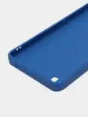 Синий чехол силиконовый на Realme C31, с защитой камеры