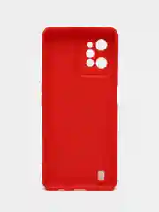 Красный чехол силиконовый на Realme C31, с защитой камеры