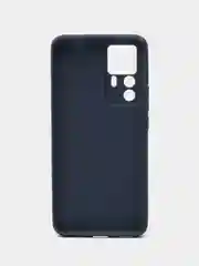 Синий чехол Xiaomi 12T, 12T Pro, Redmi K50 Ultra силиконовый, цветной, матовый