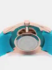Лазурный женские брендовые наручные часы на силиконовом ремешке