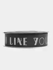 Кремовый лента декоративная "I like you", 2,5 см х 25 Y